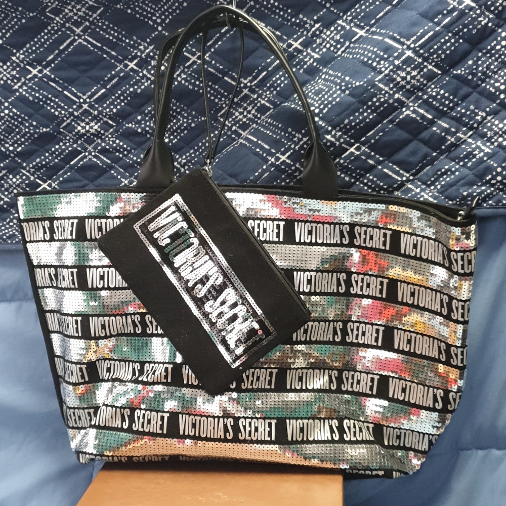 Victoria's Secret tote and wristlet